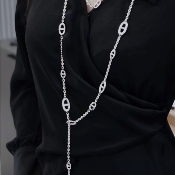 Brand new farandole 120 silver hermes necklace. - Picture 3 of 5